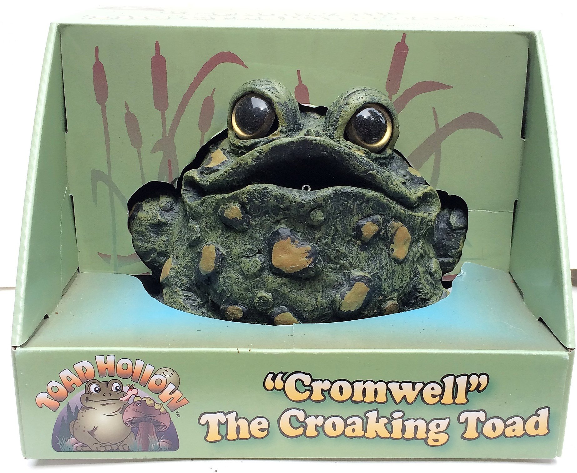 Cromwell The Croaking Motion Activated Toad Hollow Frog Lawn and